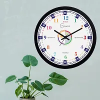 EFINITO 12 Inches Time Teaching Wall Clock for Kids That Helps time Learning Faster and Fun- Silent Movement-thumb3