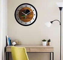 EFINITO 12.5 Inches Wall Clock for Home Living Room Bedroom Office Hall Kids Room (Silent Movement, Black Frame) IT-71-thumb4