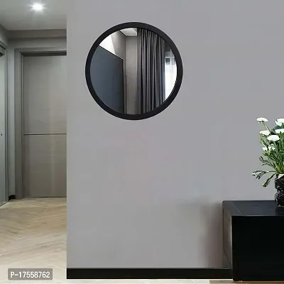 EFINITO 13 Inches Round Wall Mirror for Bathroom Wash Basin Living Room Bedroom Drawing Room Makeup Vanity Mirror-thumb2