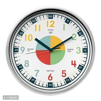 EFINITO Time Learning Wall Clock for Kids That Makes Teaching Time Faster and Fun - 14 Inch