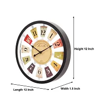 EFINITO 12 Inch Cafe De La Tour French Retro Styled Wall Clock for Home/Kitchen/Living Room/Bedroom/Office - TIK-tok Movement-thumb2