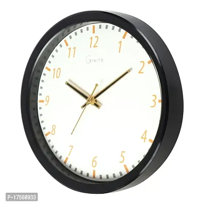 EFINITO 13 Inch Classic White Wall Clock Silent Movement-thumb5