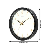 EFINITO 13 Inch Classic White Wall Clock Silent Movement-thumb2