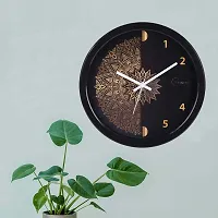 EFINITO 12.5 Inches Wall Clock for Home Living Room Bedroom Office Hall Kids Room (Silent Movement, Black Frame) IT-20-thumb3