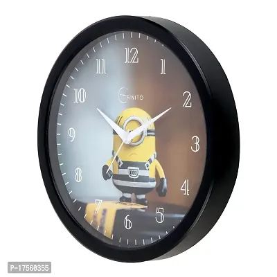 EFINITO 12.5 Inch Minion Cartoon Kids Wall Clock Silent Movement-thumb4