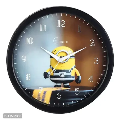 EFINITO 12.5 Inch Minion Cartoon Kids Wall Clock Silent Movement-thumb0