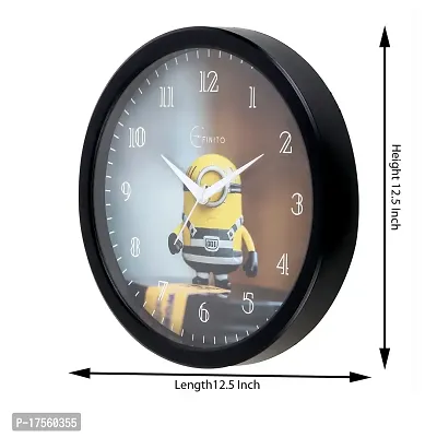 EFINITO 12.5 Inch Minion Cartoon Kids Wall Clock Silent Movement-thumb2