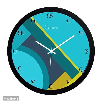 EFINITO 13 Inch Colorful Wall Clock for Home Living Room Office Bedroom Hall Kids Room Silent Movement