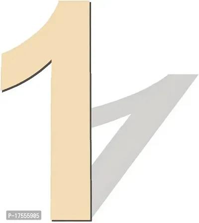 Efinito Wooden Number, Blank Wooden Number, Wooden Sign Board, Wooden Numbers for Crafts, DIY Projects, Birthdays, Parties, Wedding Decorations (Number 0)