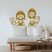 EFINITO 2 Pcs joker men catoon Wall Art, Wall Decor, Set of Golden Wooden home decor items for Livingroom Bedroom Kitchen Office Cafe Wall (23x23) cm each-thumb4