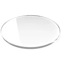 EFINITO Cake Decor 7.25 Inch Round Clear Acrylic Cake Board Ganaching Plate (3mm Thickness)-thumb1