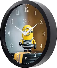 EFINITO 12.5 Inch Minion Wall Clock for Home Living Room Bedroom Office Silent Movement-thumb3