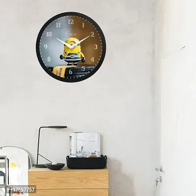 EFINITO 12.5 Inch Minion Wall Clock for Home Living Room Bedroom Office Silent Movement-thumb2