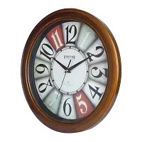 EFINITO 13 Inch Vintage Look Designer Stylish Fancy Round Plastic Wall Clock-thumb1