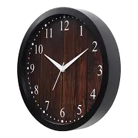 EFINITO 12 inch Wooden Checkered Wall Clock Silent for Room Home Kitchen Bedroom Office-thumb3