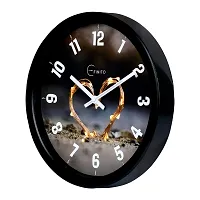 EFINITO 12.5 Inches Lighting Heart Wall Clock for Home Living Room Bedroom Office Hall Kids Room (Silent Movement, Black Frame)-thumb3