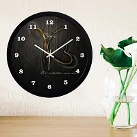 EFINITO 12.5 Inches Wall Clock God Enlightens Every Soul Clock for Home Living Room Bedroom Office Hall Kids Room (Silent Movement, Black Frame) IT-123-thumb3