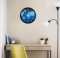 EFINITO 12 inch Wall Clock with World map Print Silent for Room Home Kitchen Bedroom Office-thumb4