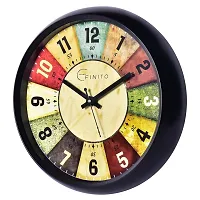 EFINITO Wall Clock Classic Roulette Silent Clock for Home Living Room Bedroom Office - 12.5 Inches-thumb3