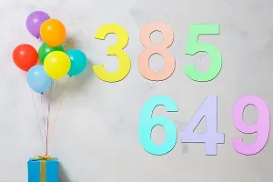Efinito Wooden Number, Blank Wooden Number, Wooden Sign Board, Wooden Numbers for Crafts, DIY Projects, Birthdays, Parties, Wedding Decorations (Number 0)-thumb3