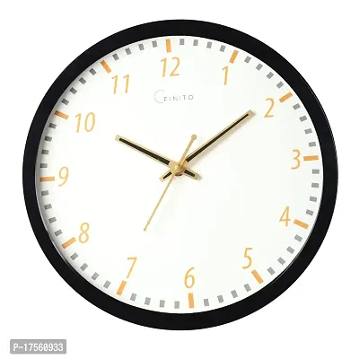 EFINITO 13 Inch Classic White Wall Clock Silent Movement