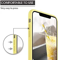 EFINITO iPhone X Case Silicone Case Microfiber Cloth Lining Cushion Compatible with iPhone X - Yellow-thumb2