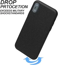 EFINITO Slim Fit Liquid Silicone Back Cover for Apple iPhone X iPhone Xs Shockproof Protective Case Cover with Microfiber Lining - Black-thumb1