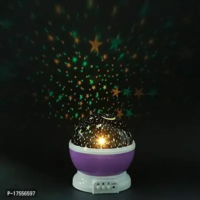 Efinito Night lamp for Kids Star Projector with 4 LED Bulbs 8 Color Changing Night Light Projector