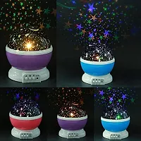 Efinito Night lamp for Kids Star Projector with 4 LED Bulbs 8 Color Changing Night Light Projector-thumb2