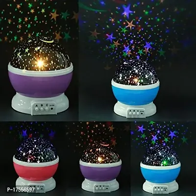 Efinito Night lamp for Kids Star Projector with 4 LED Bulbs 8 Color Changing Night Light Projector-thumb3