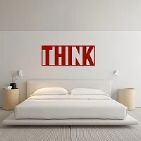 EFINITO THINK written photo Design Wall Art, Wall Decor, Red Wooden home decor items for Livingroom Bedroom Kitchen Office Cafe Wall (12 Inch) (12 Inch)-thumb4