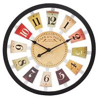 EFINITO 12 Inch Cafe De La Tour French Retro Styled Wall Clock for Home/Kitchen/Living Room/Bedroom/Office - TIK-tok Movement-thumb1