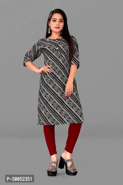 Fabulous Printed Crepe Kurta For Women-thumb0