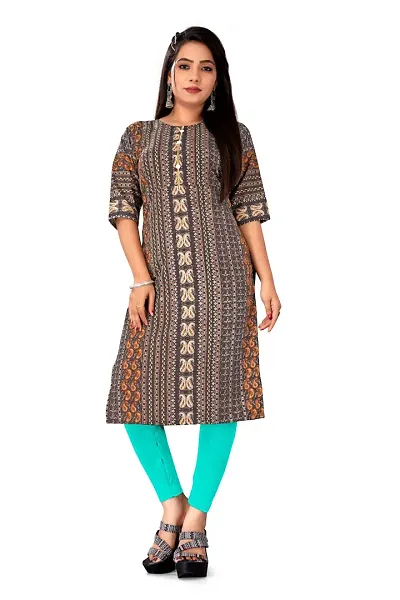 Elegant Crepe Straight Kurta For Women