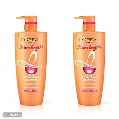 L'Oreal Paris Shampoo, Nourish, Repair  Shine, For Long and Lifeless Hair, Dream Lengths, 1l PACK OF 2