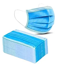 Pack Of 100 Surgical Mask 3 Layer With Nose Clip Disposable Face Mask-thumb1