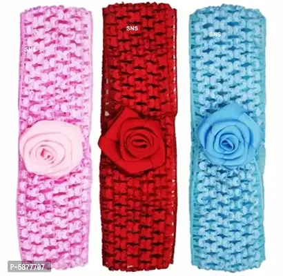 (Pack of 3 ) Multicolor Baby headbands for girls