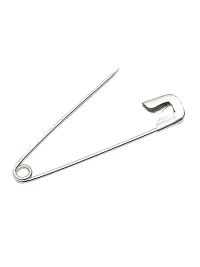 BuyMeIndia - ( Pack of 30) Silver Safety Pin Silver Plated Metal Dupatta Saree Safety Pins, Lock Pin for Women/Girls-thumb3