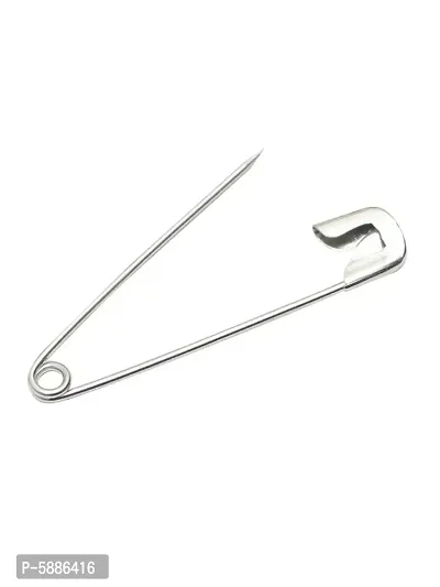 BuyMeIndia - ( Pack of 30) Silver Safety Pin Silver Plated Metal Dupatta Saree Safety Pins, Lock Pin for Women/Girls-thumb4