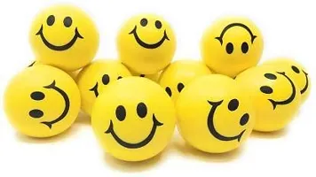 BuyMeIndia - (Pack of 6) Smiley Face Squeeze Ball Yellow Ball Stress Reliver Ball-thumb2