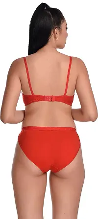 Madam Designer Bra & Panty Set for Women ll Ladies and Girls Lingerie Set Red-thumb2