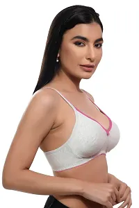 Stylish Fancy Cotton Blend Solid Bras For Women Pack Of 1-thumb1