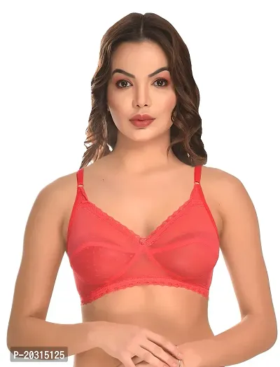 Stylish Fancy Net Solid Bras For Women Pack Of 1