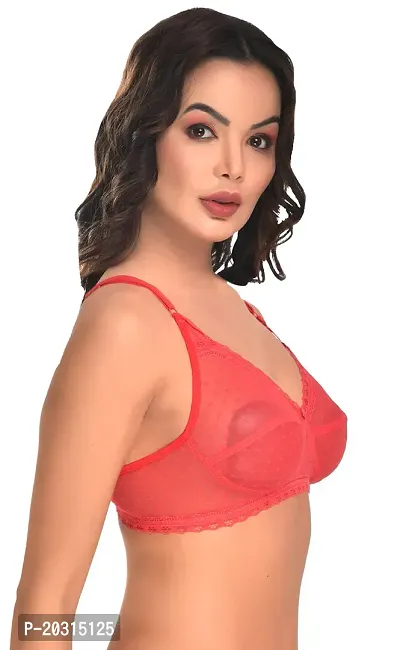 Stylish Fancy Net Solid Bras For Women Pack Of 1-thumb2