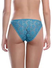 Madam Women's and Girls Low Waist Full Net Sexy Bikini Panty (Pack of 2)-thumb2