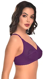 Stylish Fancy Net Solid Bras For Women Pack Of 1-thumb1