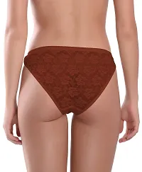 Madam Fancy Lycra Full Net Designer Girls/ Women Bikini Panty (Pack of 2)-thumb2