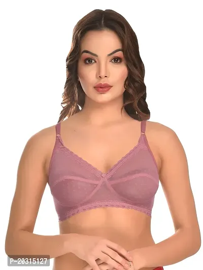 Stylish Fancy Net Solid Bras For Women Pack Of 1-thumb0