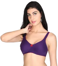 Stylish Polycotton Solid Bras For Women Pack of 3-thumb1