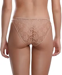 Madam Women's and Girls Low Waist Full Net Sexy Bikini Panty (Pack of 1) Skin-thumb2